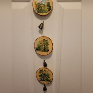 Rustic mushroom door decor